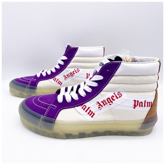 Vans Palm Angels Purple/Chipmunk SK8-Hi Reissue Sneakers - Picture 6 of 13